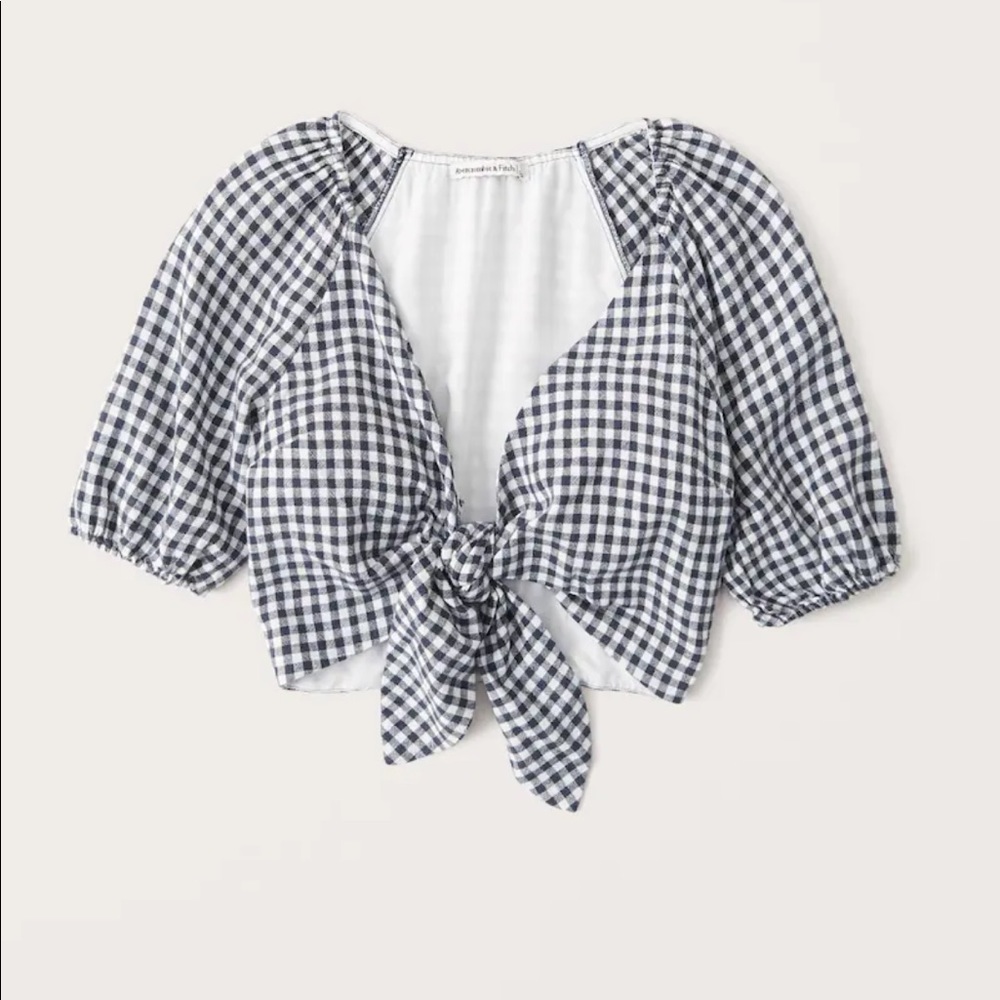 Abercrombie tie front top
